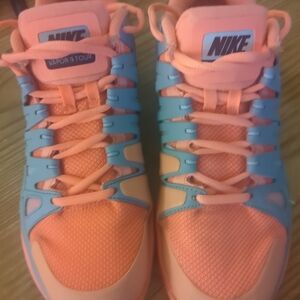 Nike Vapor 9 Tour Tennis Shoes Pink Blue Performance Sneakers Size 8